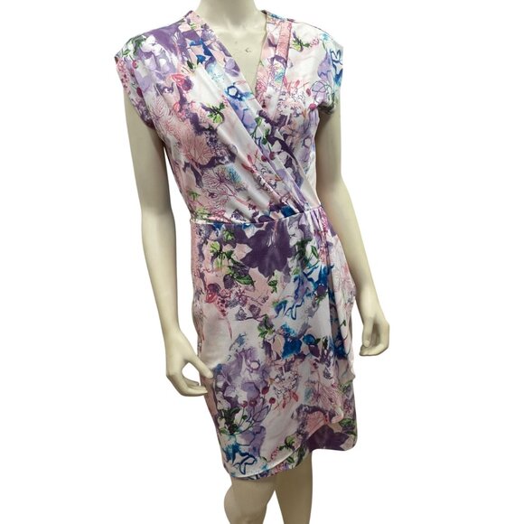 Peter Nygard Womens Floral Print Wrap‎ Dress S - Picture 3 of 6